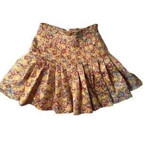 Cottage-core Brocade Zac Posen designer Mini Skirt Size 7 - adorable